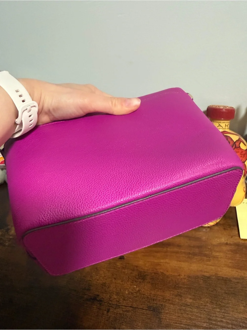 kate spade vibrant fuchsia pink pebbled leather crossbody